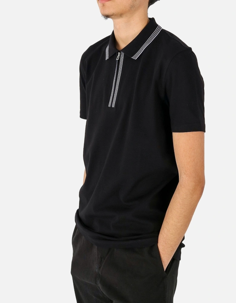 Striped Black Polo Shirt