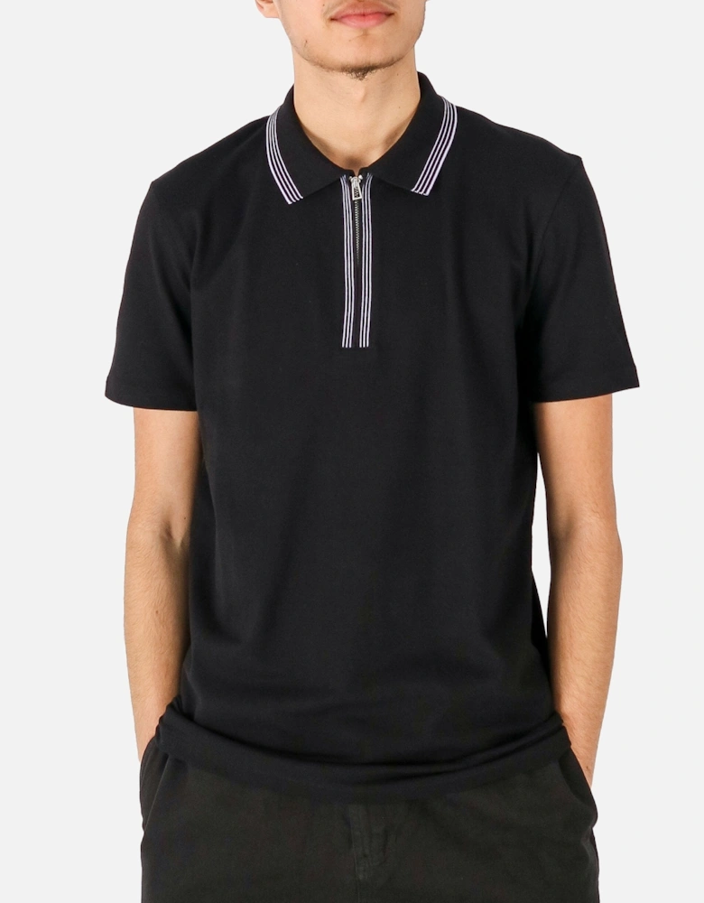 Striped Black Polo Shirt