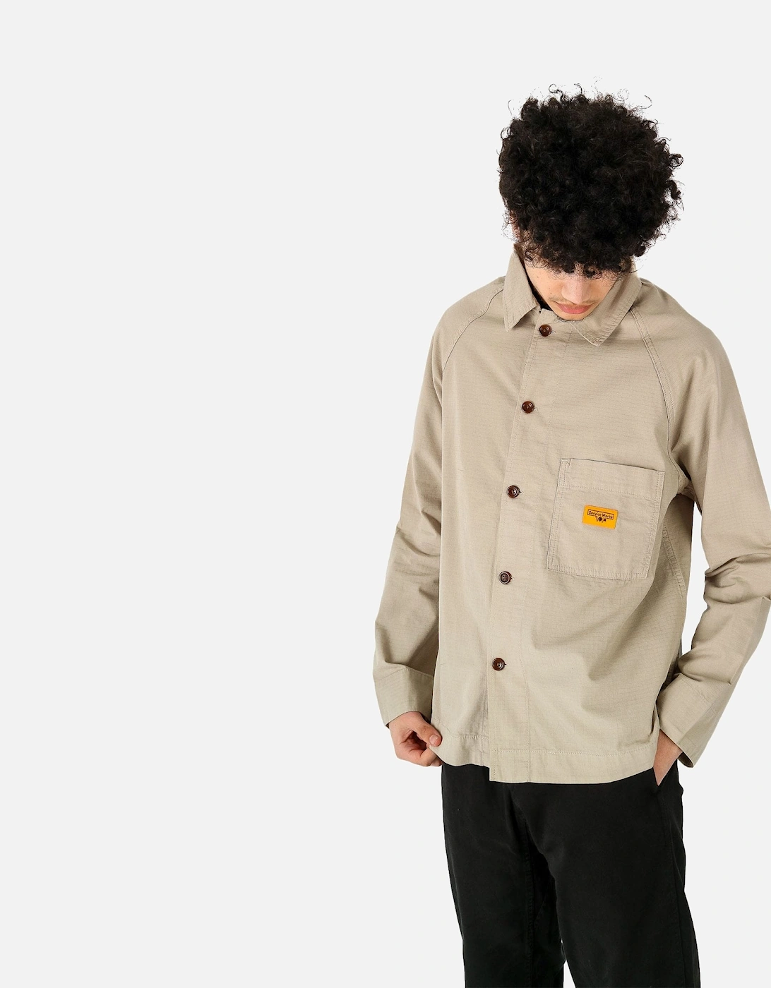 Ripstop Button Through Stone Jacket