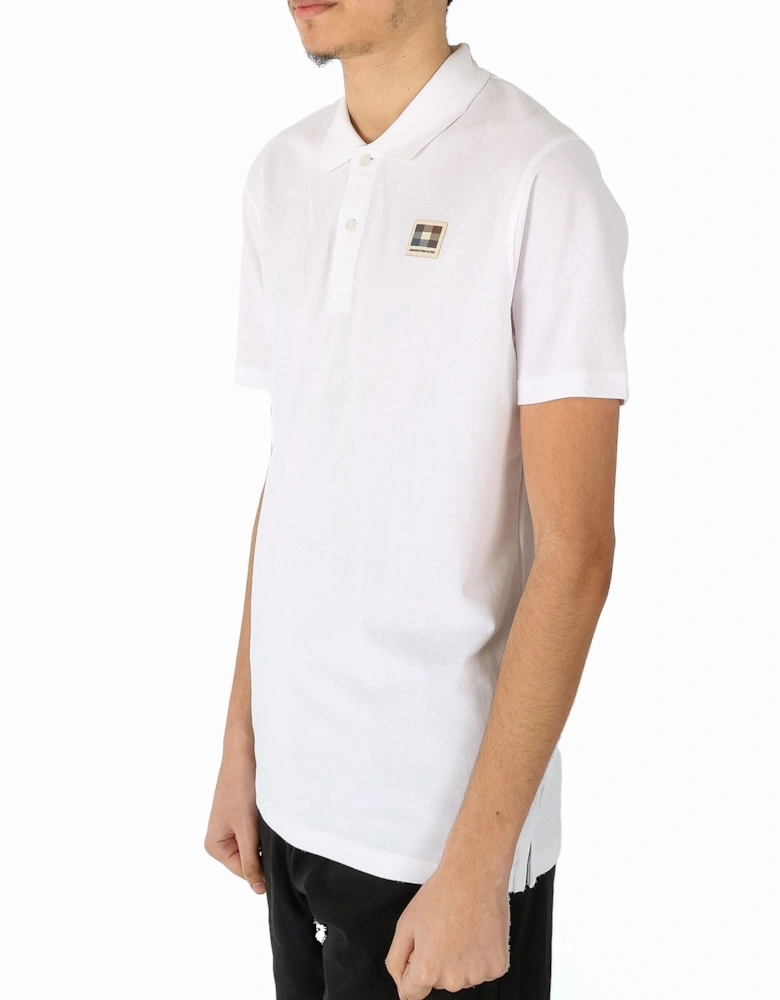 Chest Logo White Polo Shirt