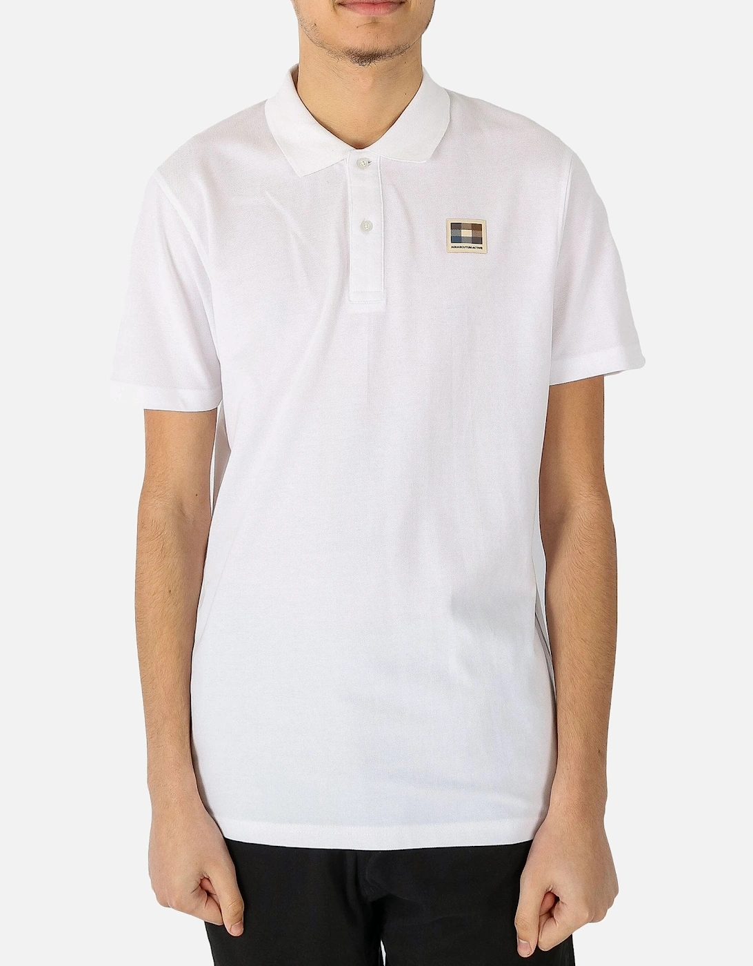 Chest Logo White Polo Shirt, 5 of 4