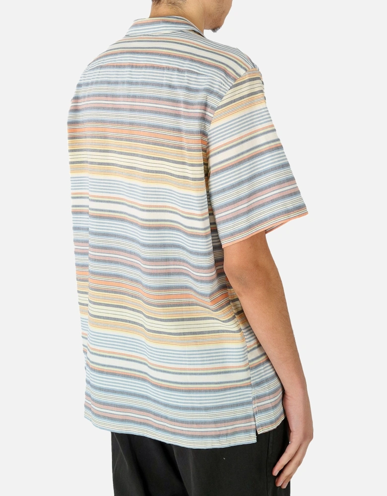 Striped Short Sleeve Multicolour Shirt
