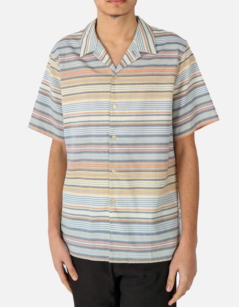 Striped Short Sleeve Multicolour Shirt