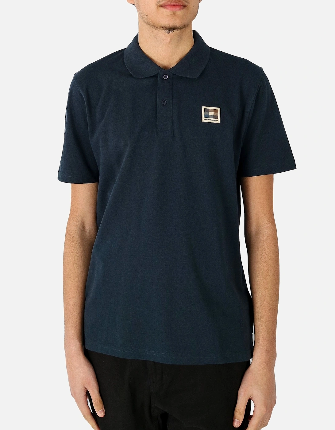 Chest Logo Navy Polo Shirt, 5 of 4