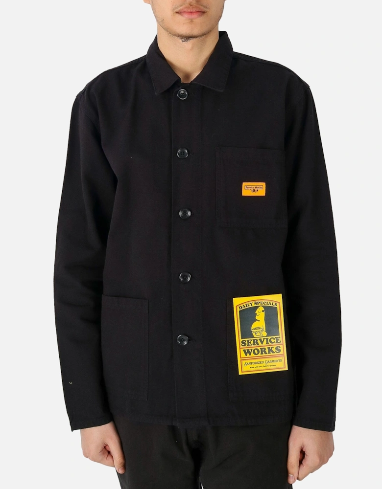 Canvas Coverall Black Jacket