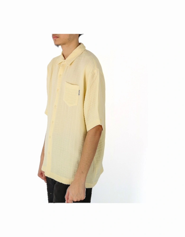Enzi Button Through Yellow Shirt