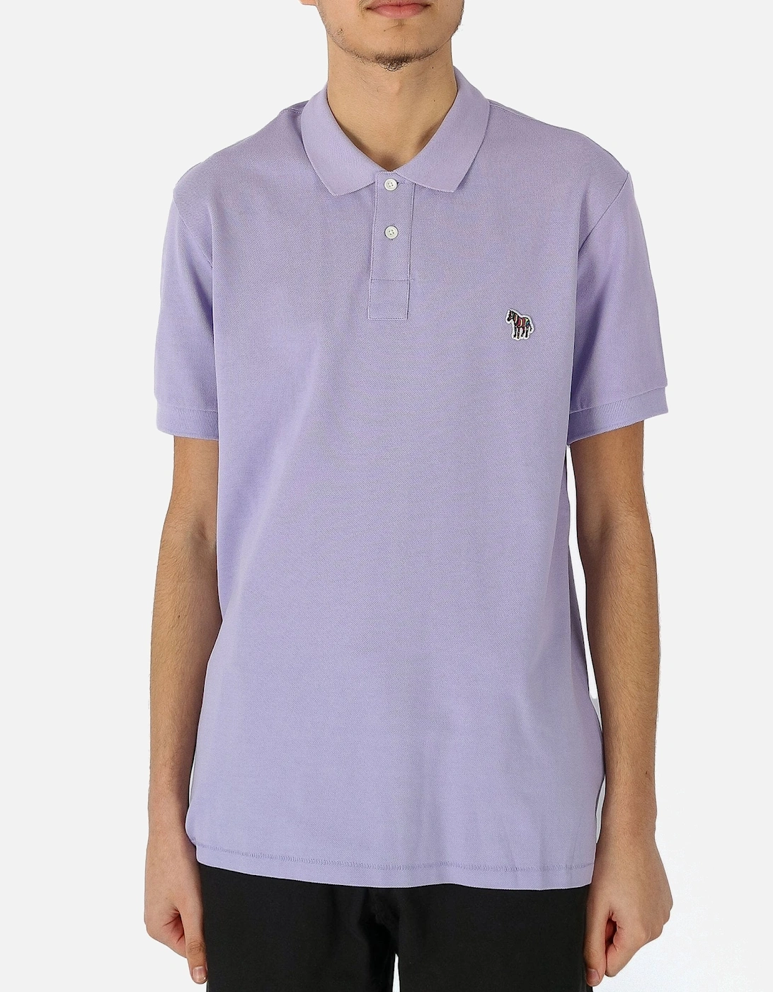 Zebra Badge Lilac Polo Shirt, 5 of 4