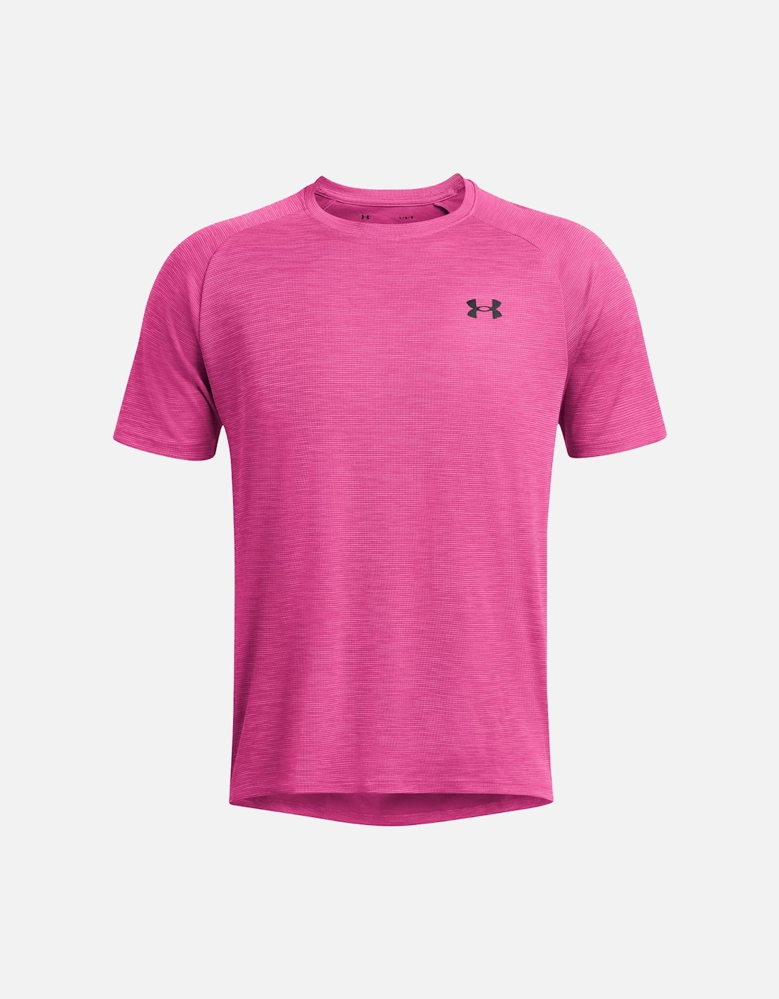 Mens Tech Textured T-Shirt (Pink), 6 of 5