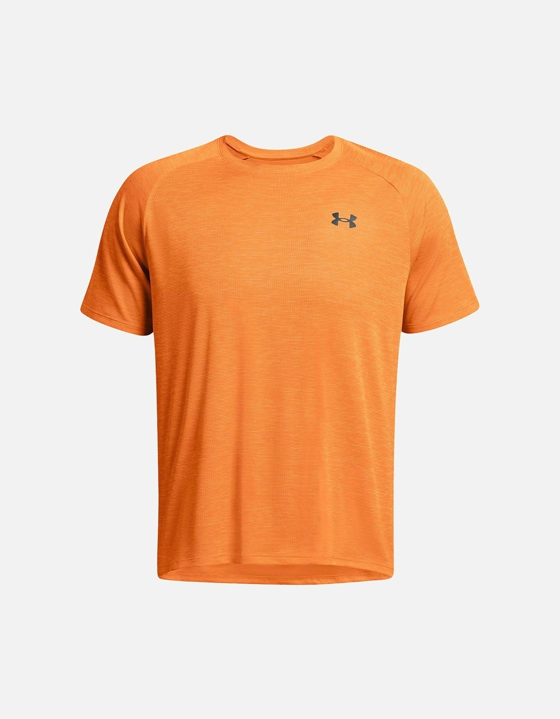 Mens Tech Textured T-Shirt (Orange), 6 of 5