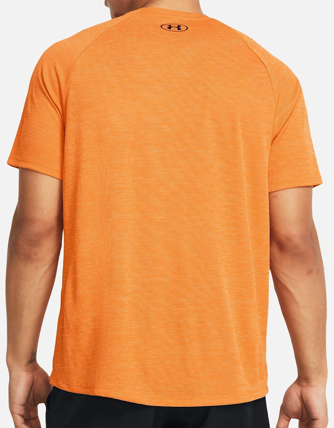 Mens Tech Textured T-Shirt (Orange)
