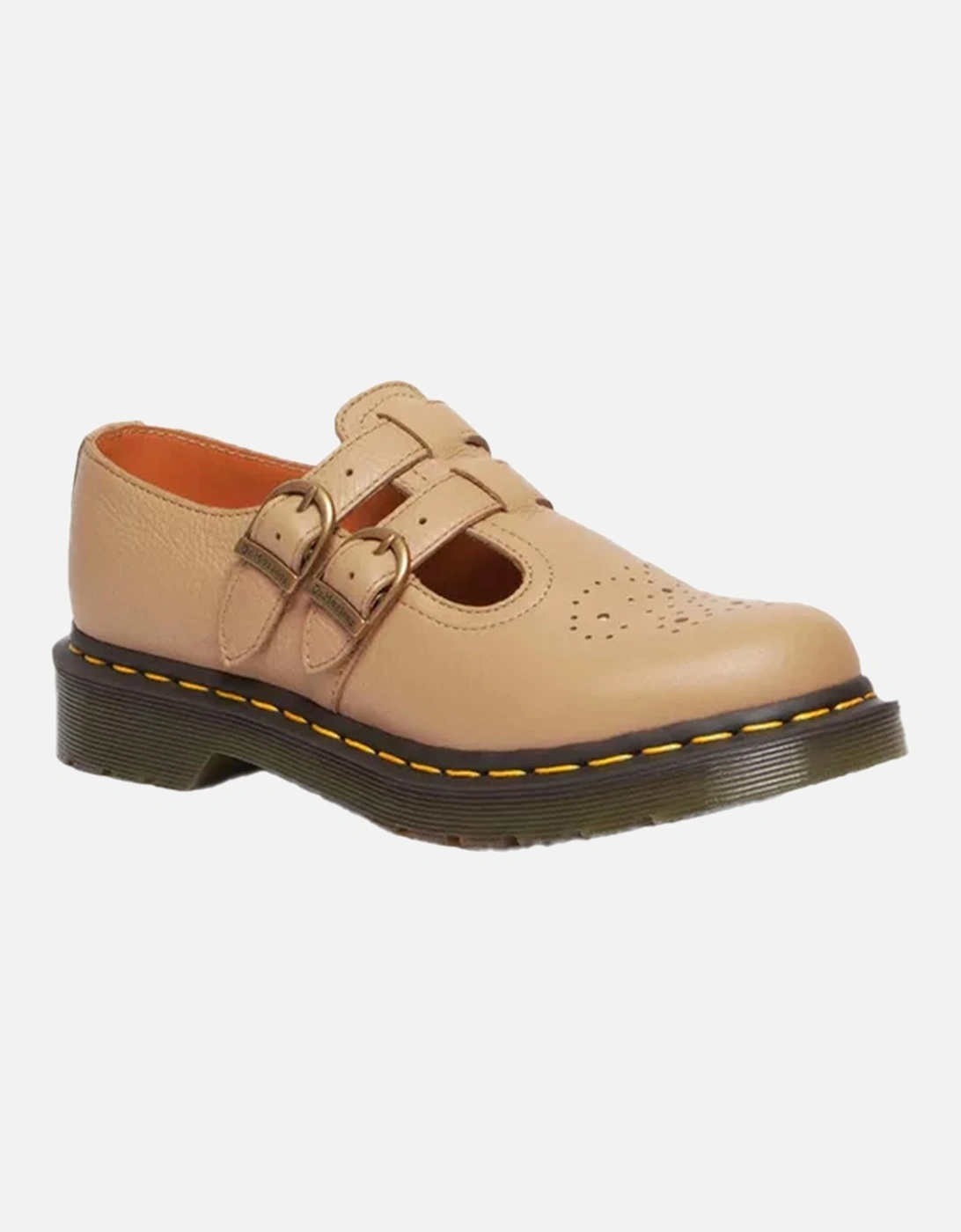 Dr. Martens Womens Mary Jane Virginia Shoes (Tan), 8 of 7