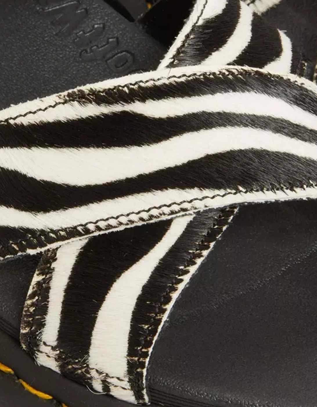 Womens Voss II Zebra Sandals (Black)