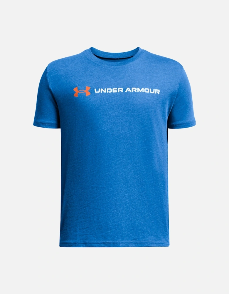 Boys Team Issue Wordmark T-Shirt (Blue)