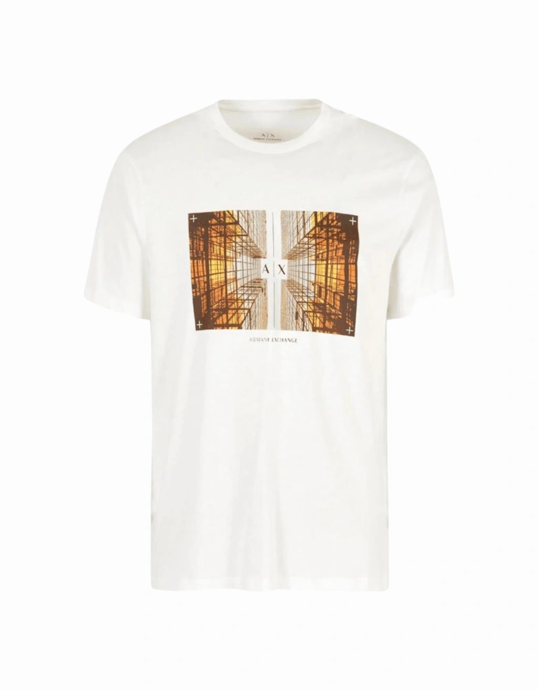 Cotton Skyscraper Logo White T-Shirt