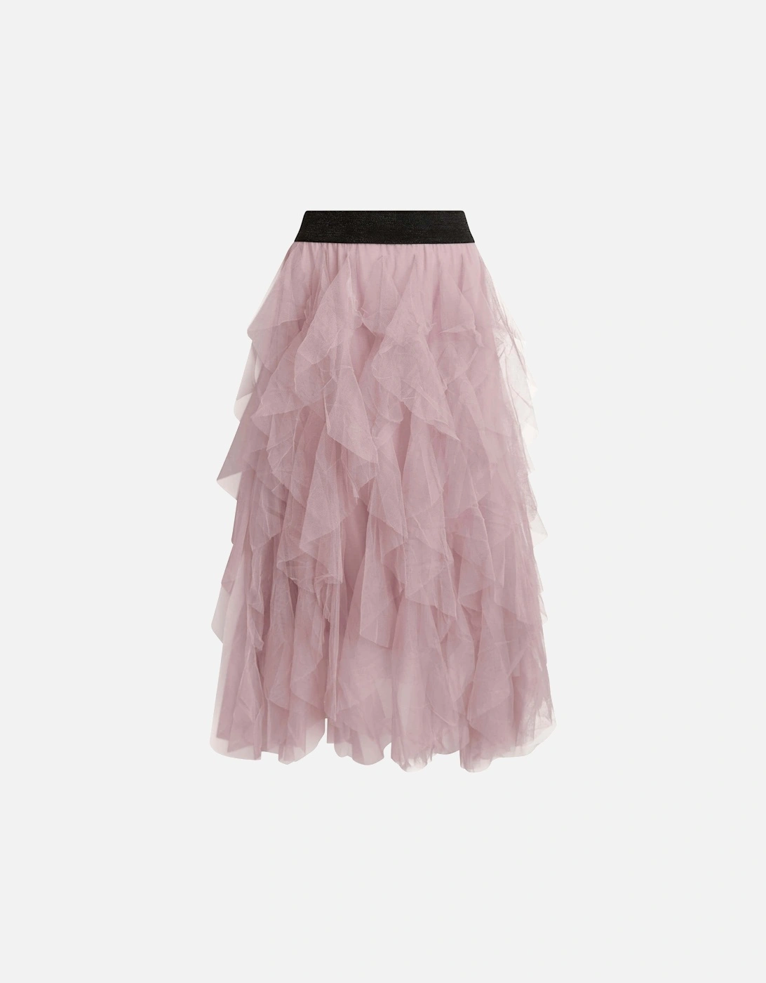 Organza Ruffled Skirt Pink