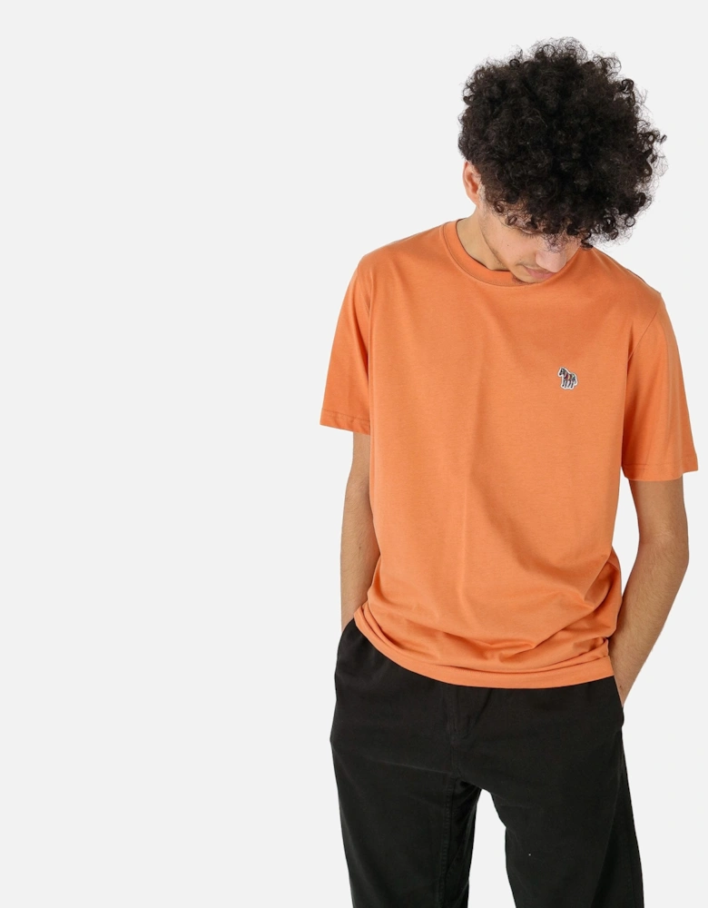 Zebra Badge Orange Tee