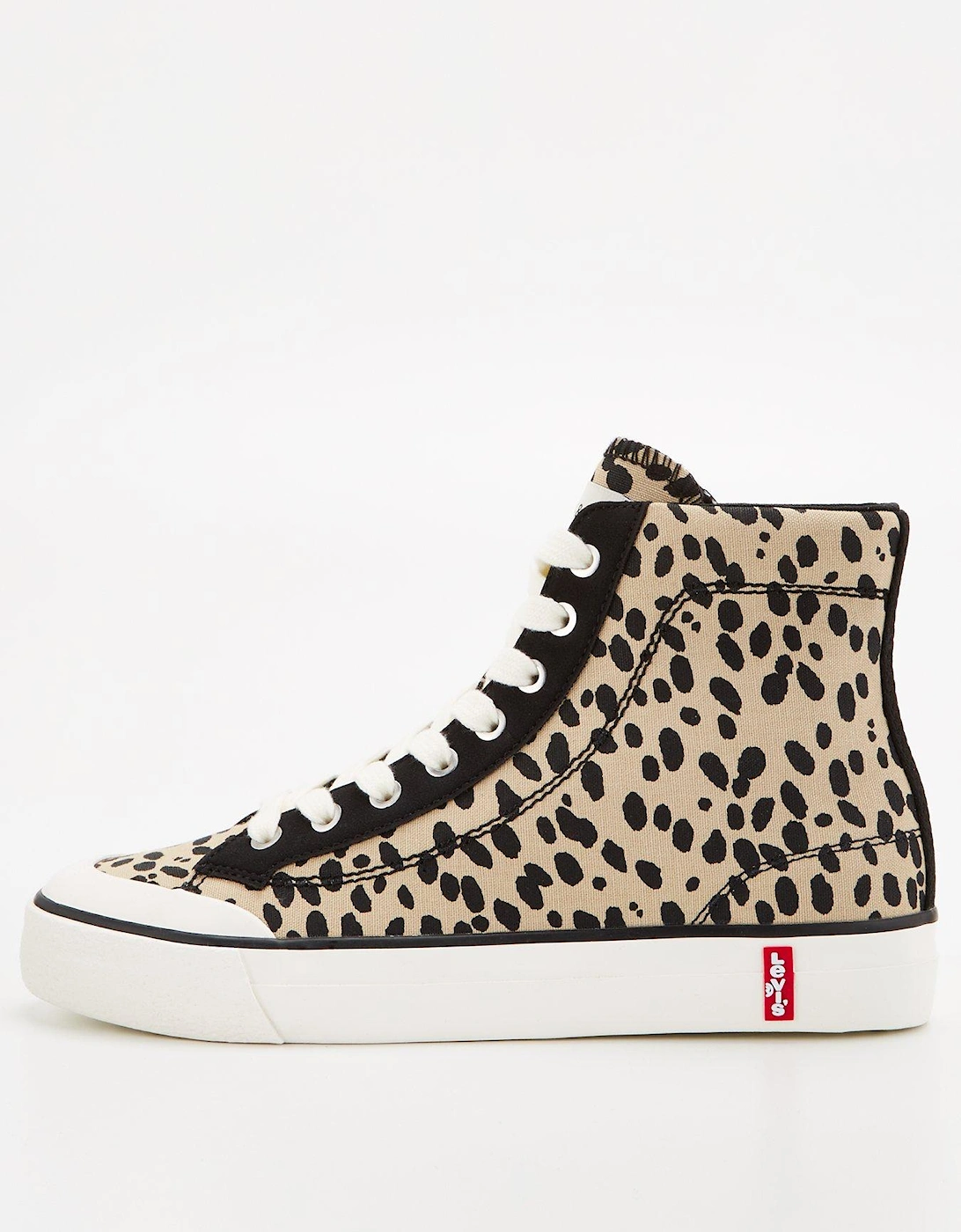 High Top Canvas Trainer - Animal Print, 2 of 1
