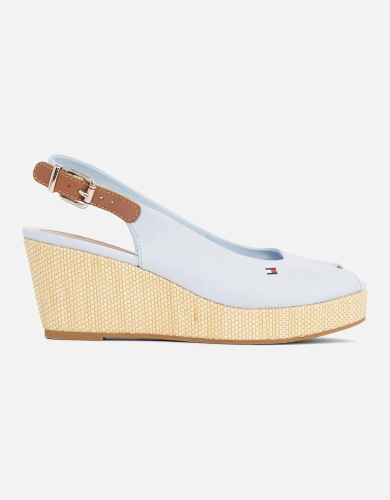 Iconic Sling Back Wedge - Blue