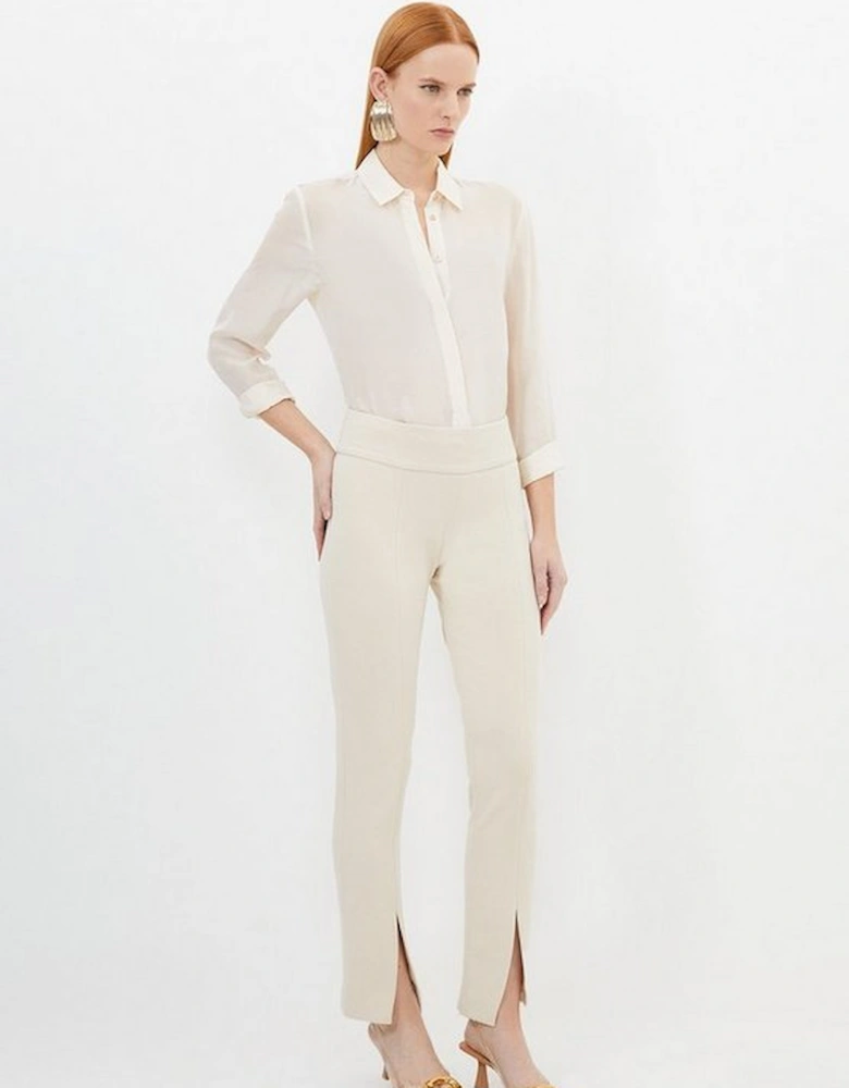 Tailored Split Hem Leggings