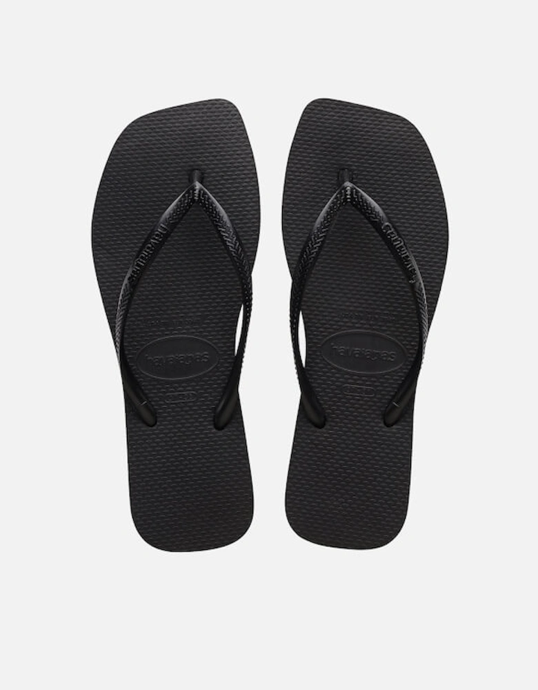 Slim Square Rubber Flip Flops