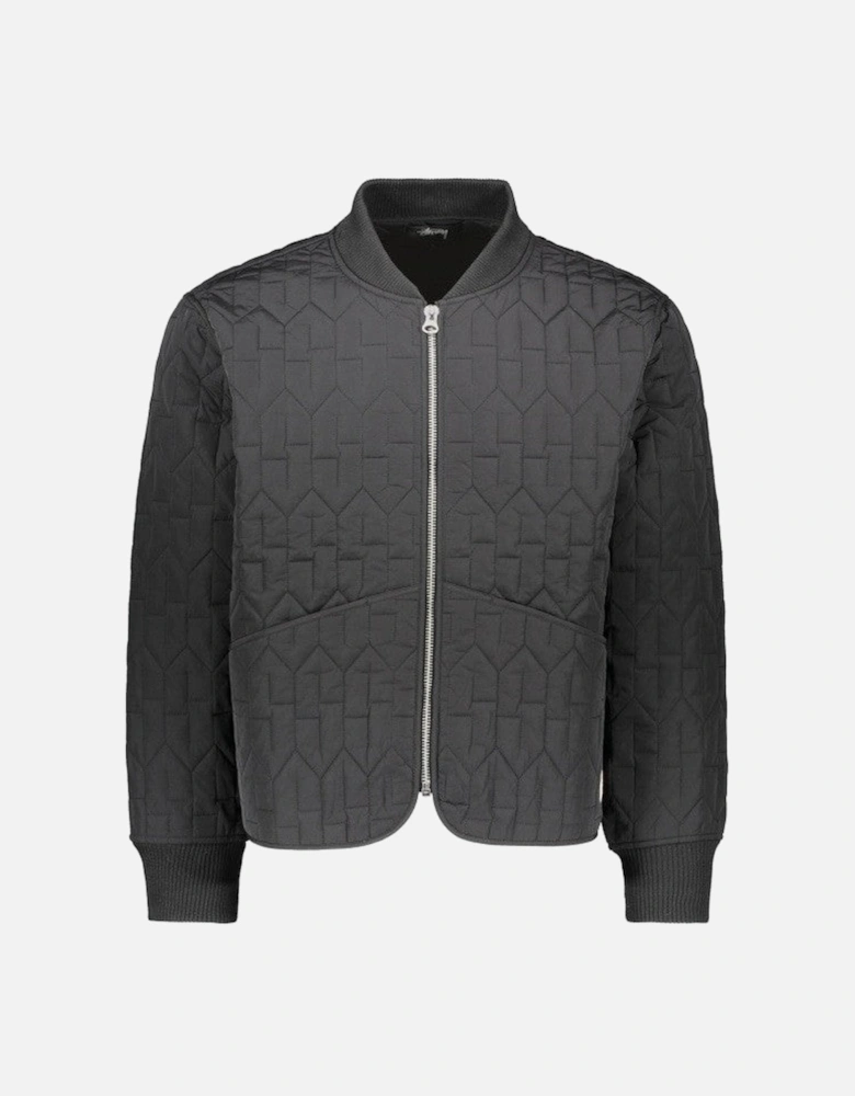 Quilted Liner Jacket - Black
