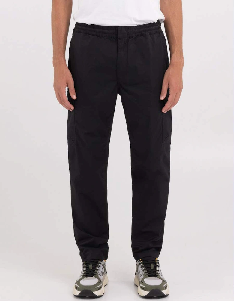 Elastic Waist Tapered Cargo Pant