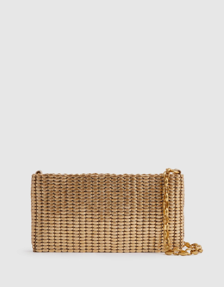 Beaded Removable Strap Shoulder Bag