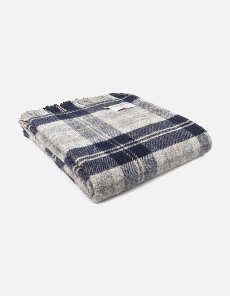 Tartan Travel Rug 150 x 183cm Navy Bannockbane