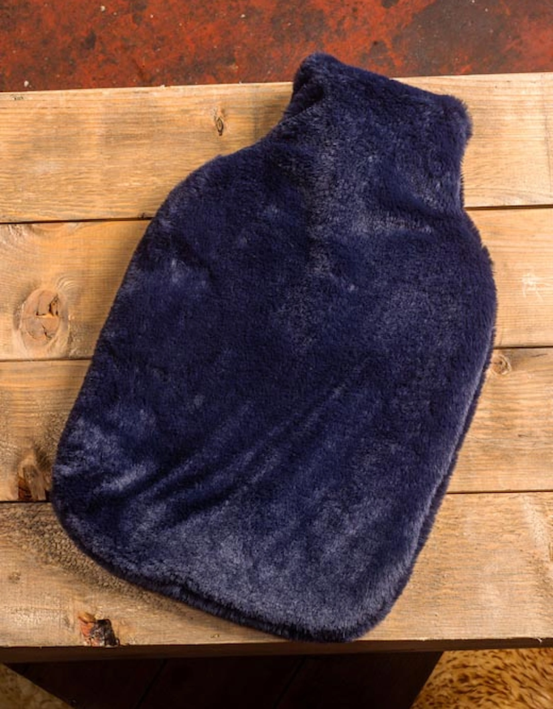 Hot Water Bottle + Faux Fur Cover Blackberry, 3 of 2