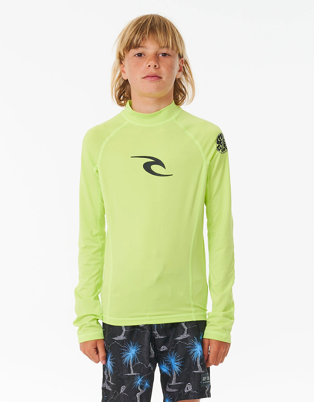 Rip Curl Kids Brand Wave UPF 50 Long Sleeve Rash Vest