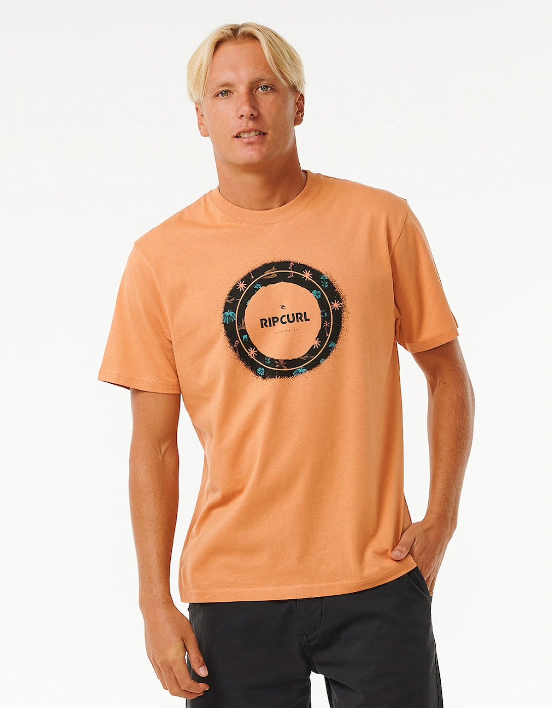 Rip Curl Mens Fill Me Up Cotton Short Sleeve T-Shirt, 2 of 1