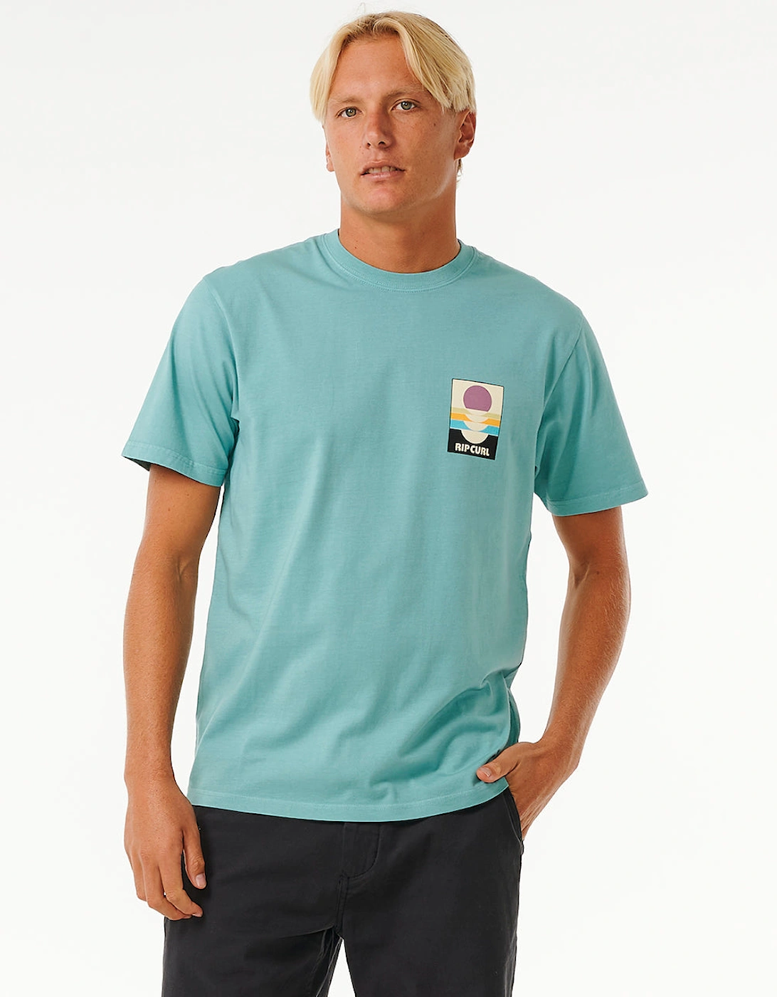 Rip Curl Mens Surf Revival Peaking Short Sleeve T-Shirt, 2 of 1