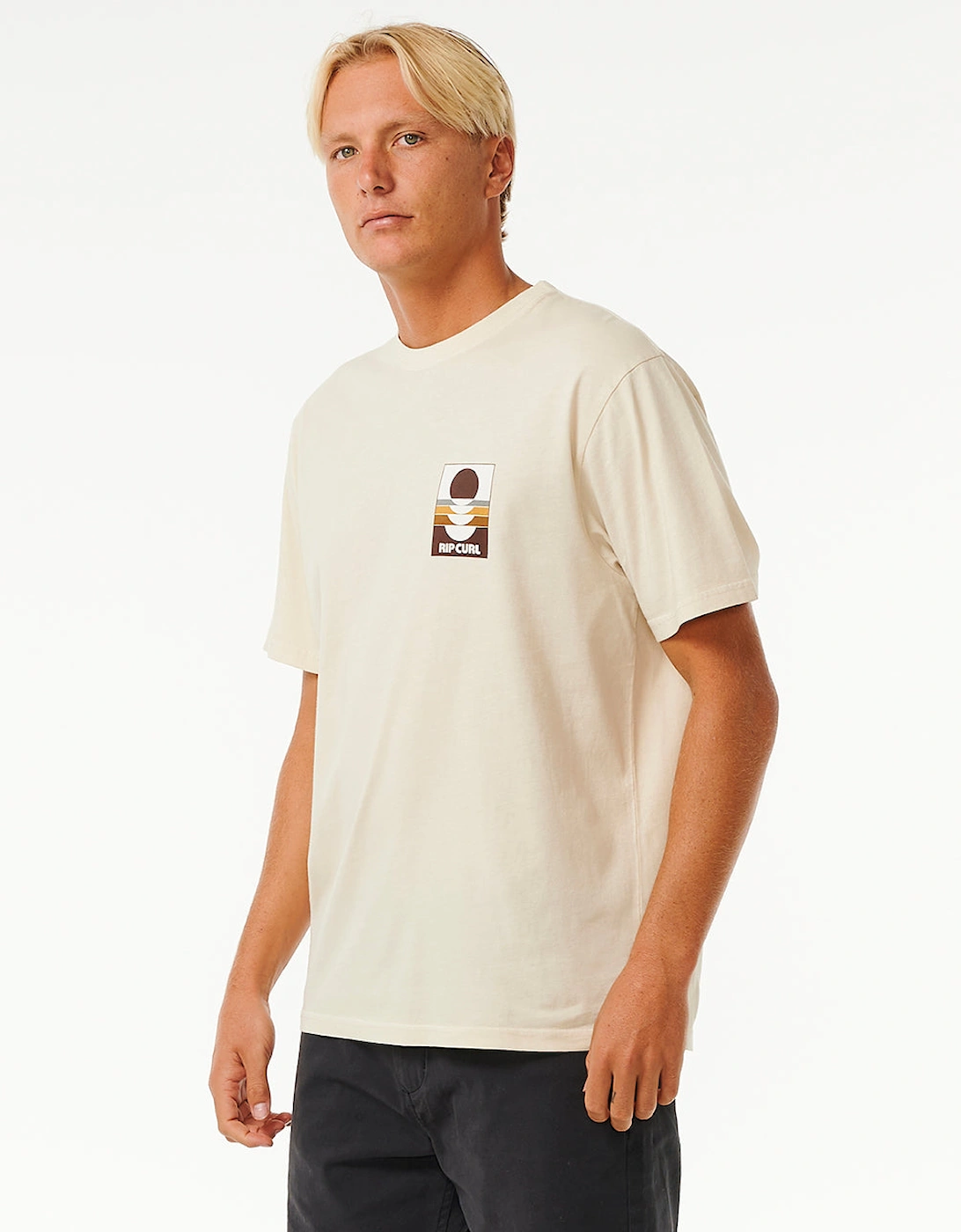 Rip Curl Mens Surf Revival Peaking Short Sleeve T-Shirt