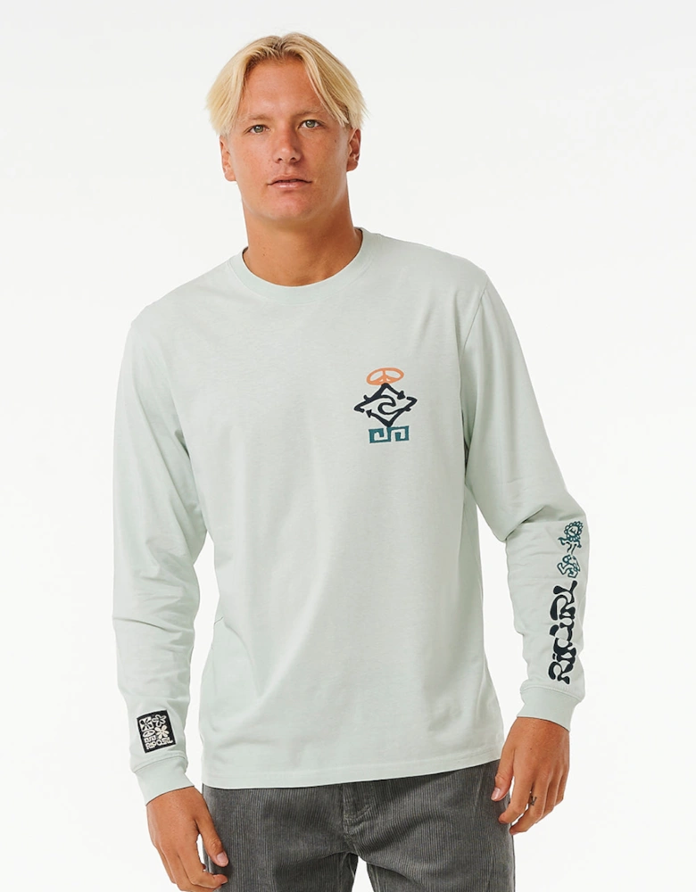 Rip Curl Mens Salt Water Culture Peace Long Sleeve T-Shirt