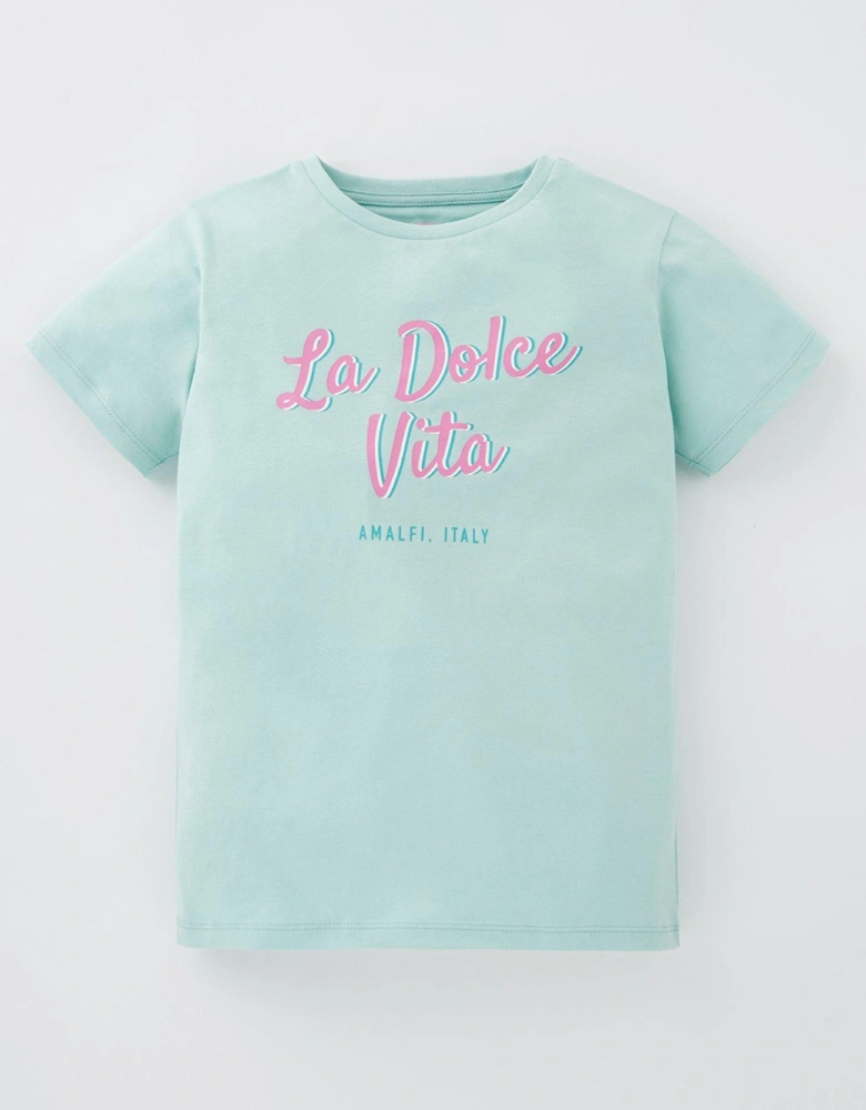 Girls La Dolce Vita Short Sleeve T-Shirt