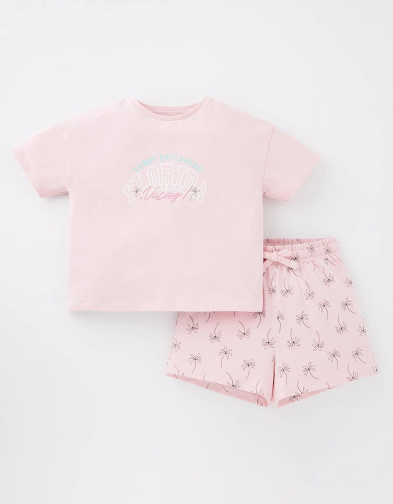 Girls Athletic Shortie Pyjama