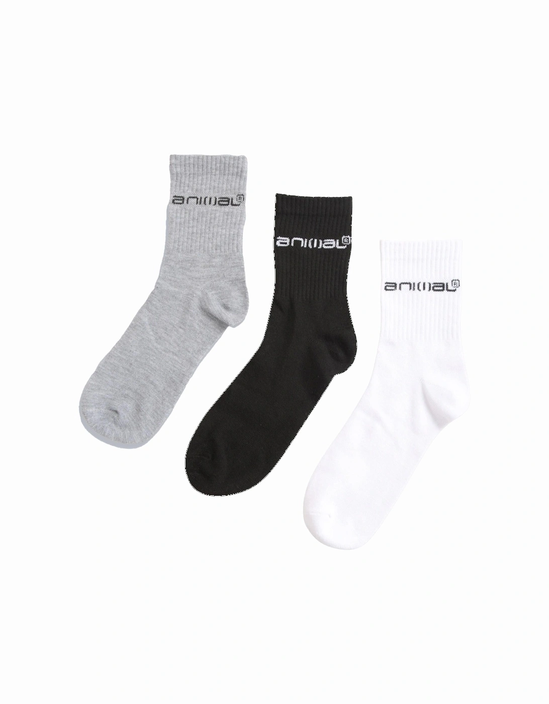 Mens Austin Recycled Ankle Socks (Pack of 3), 2 of 1