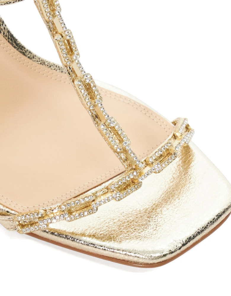 Ladies Millionaire - Multi-Crystal High Heeled Sandals