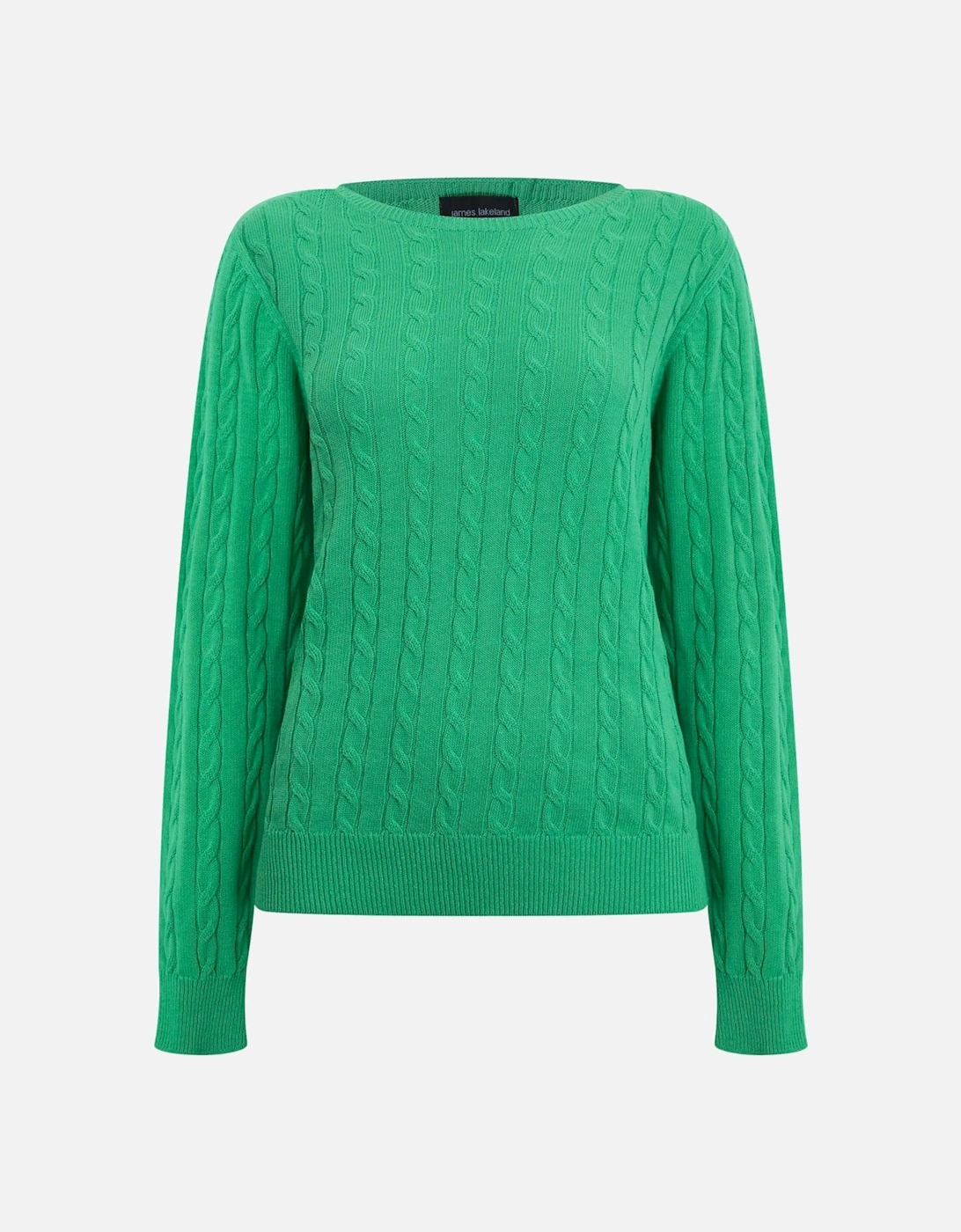 Cable Knit Jumper Green