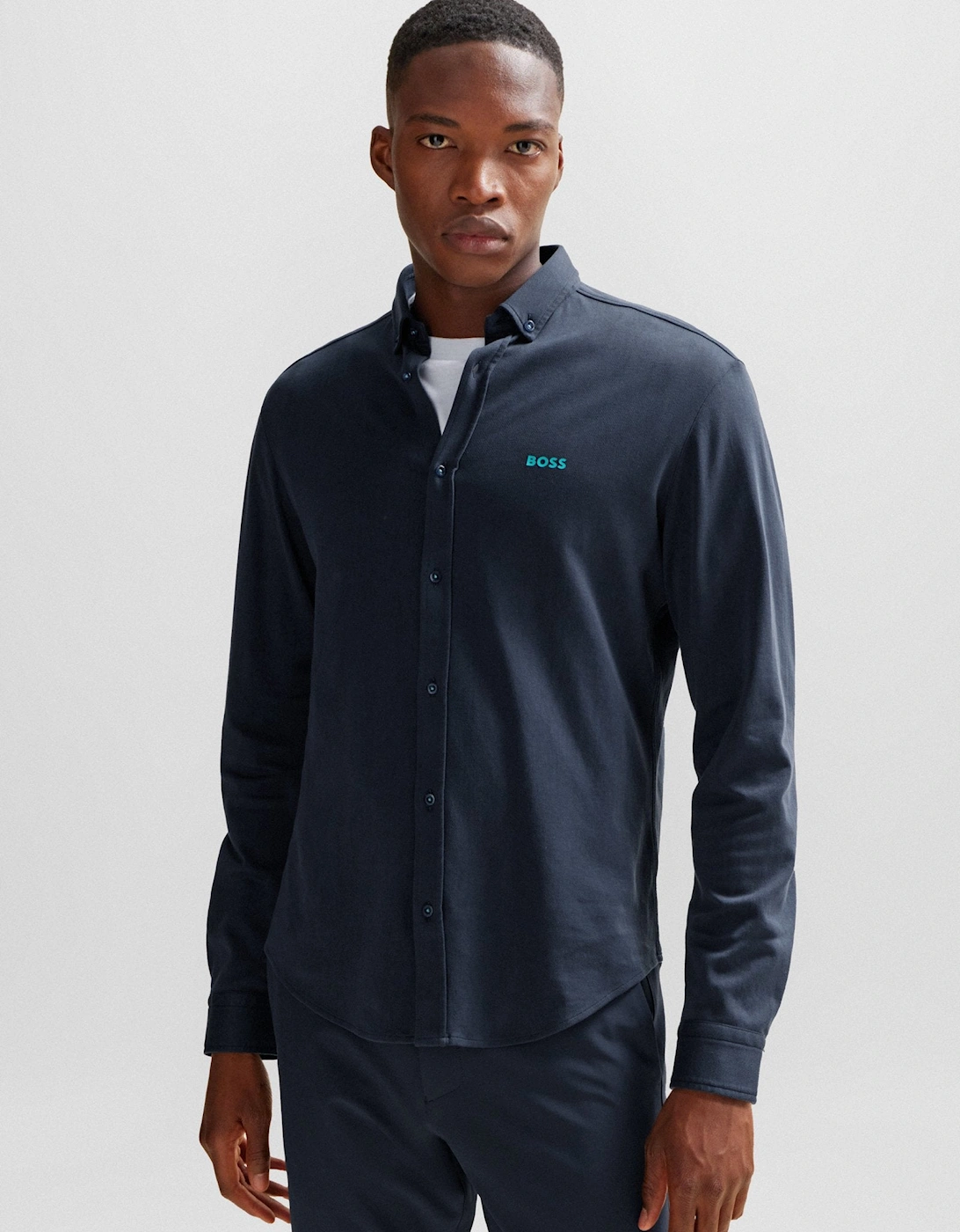 BOSS Green B_Motion_L Shirt 10233753 402 Dk Blue