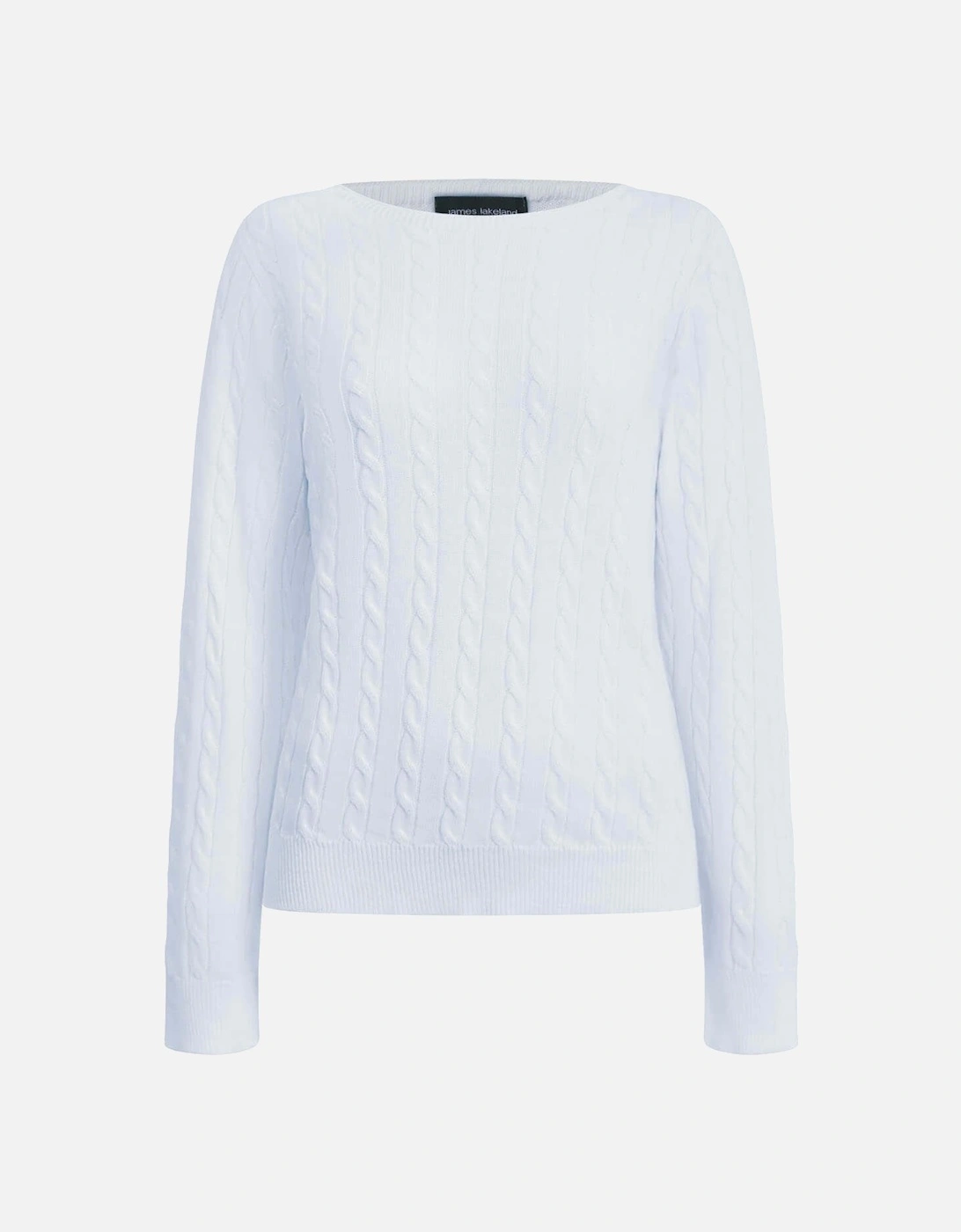 Cable Knit Jumper White