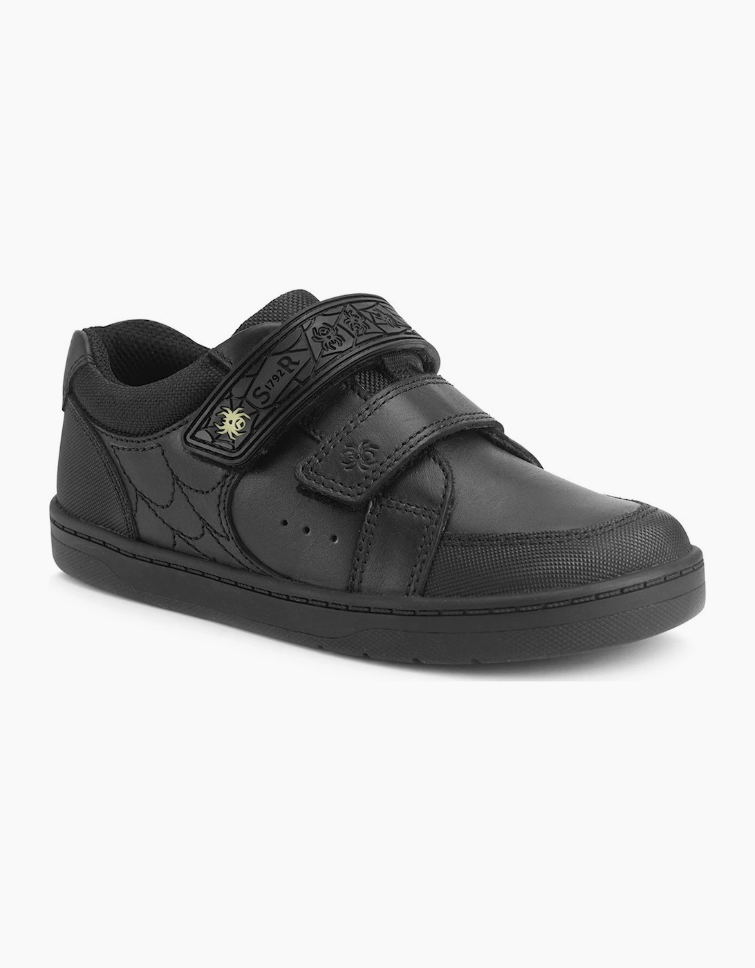 Start-Rite Boy's Spider Web Boys School Shoes - Black - Size: 1.5 (older)/F (Standard)