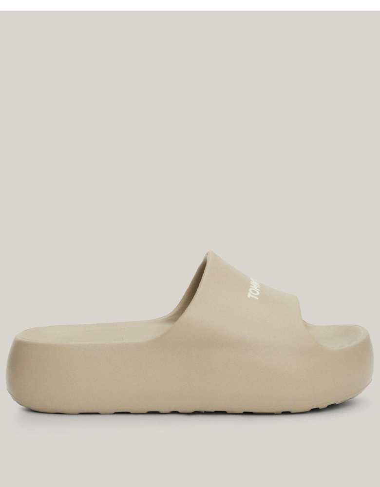 Chunky Flatform Slide - Grey