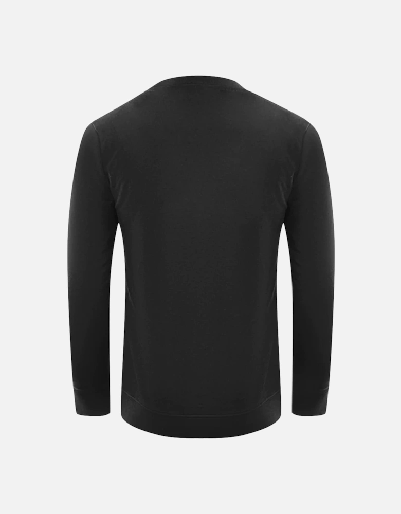 Cavalli Class Tiger Silhouette Logo Black Sweatshirt