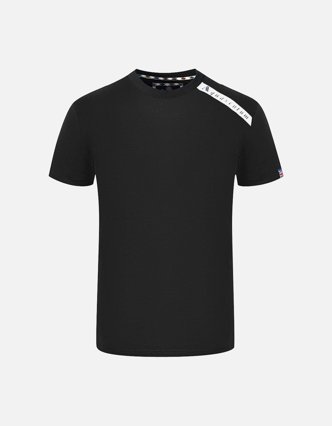 Shoulder Brand Logo Black T-Shirt, 3 of 2