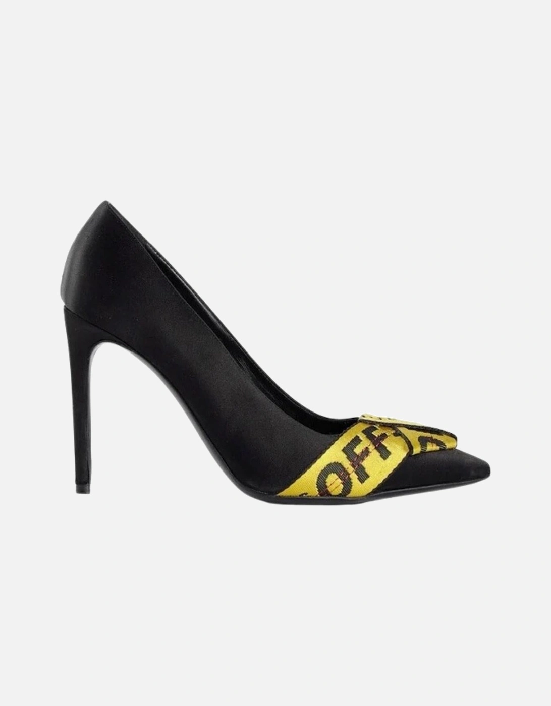 Branded Tape Commercial Bow Pump Black Heels, 5 of 4