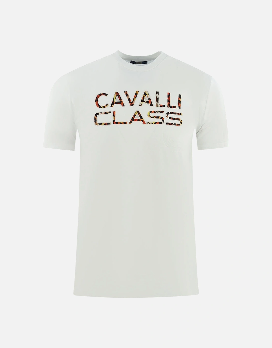 Cavalli Class Printed Logo White T-Shirt, 3 of 2