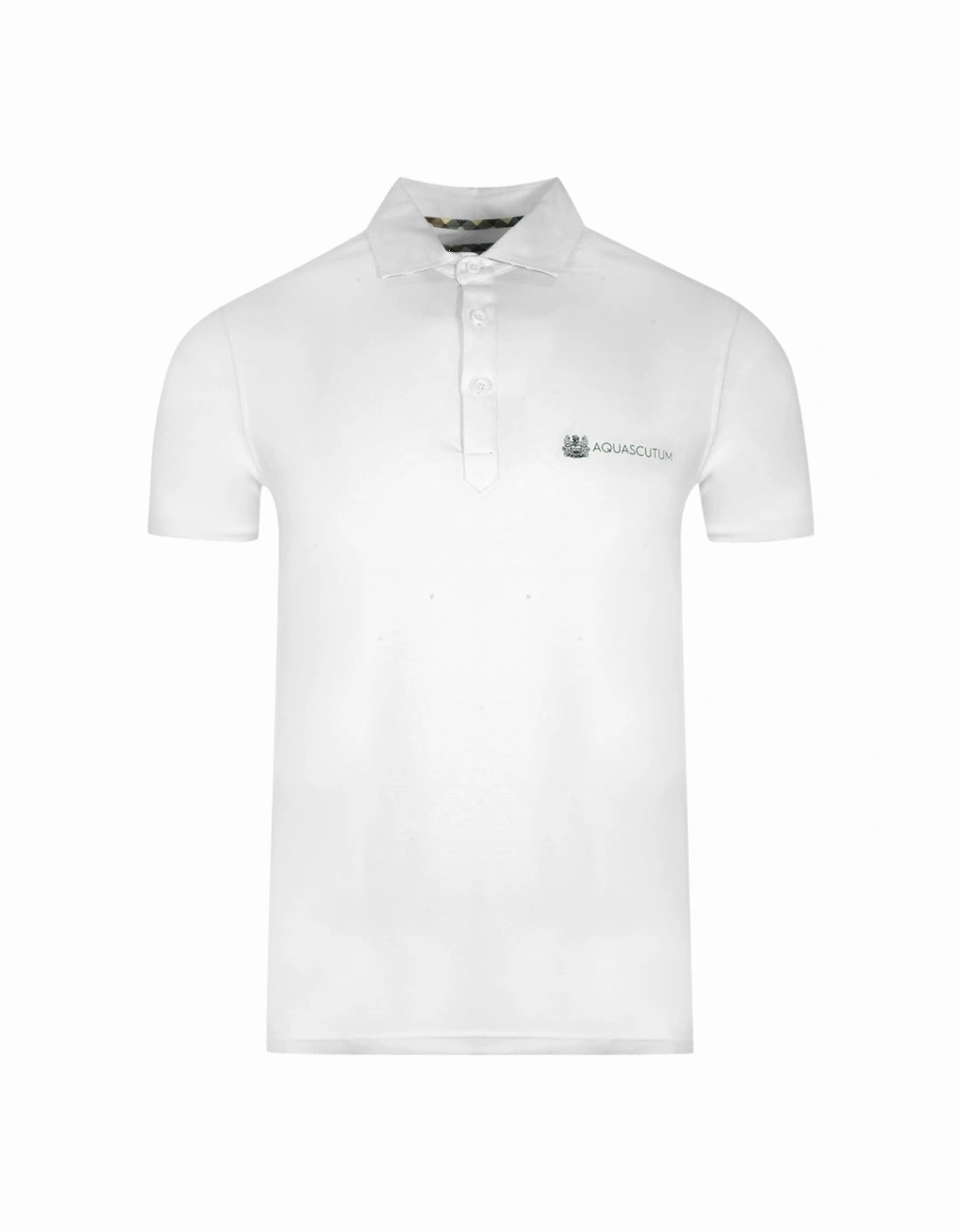 Aldis Crest Block Logo White Polo Shirt, 3 of 2