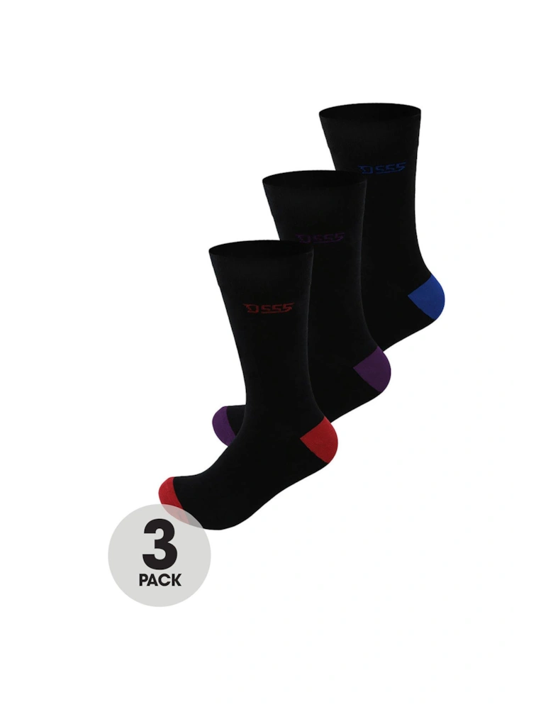 Phoenix 3 Pack Cotton Rich Luxury Socks