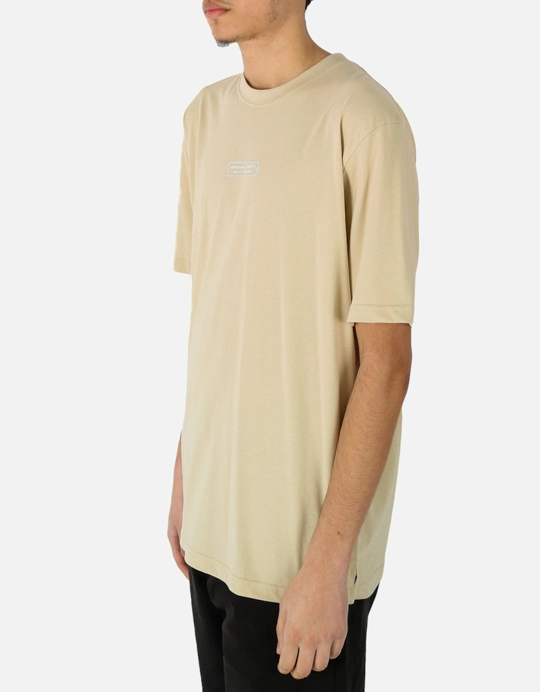 Injection Chest Logo Sand Tee